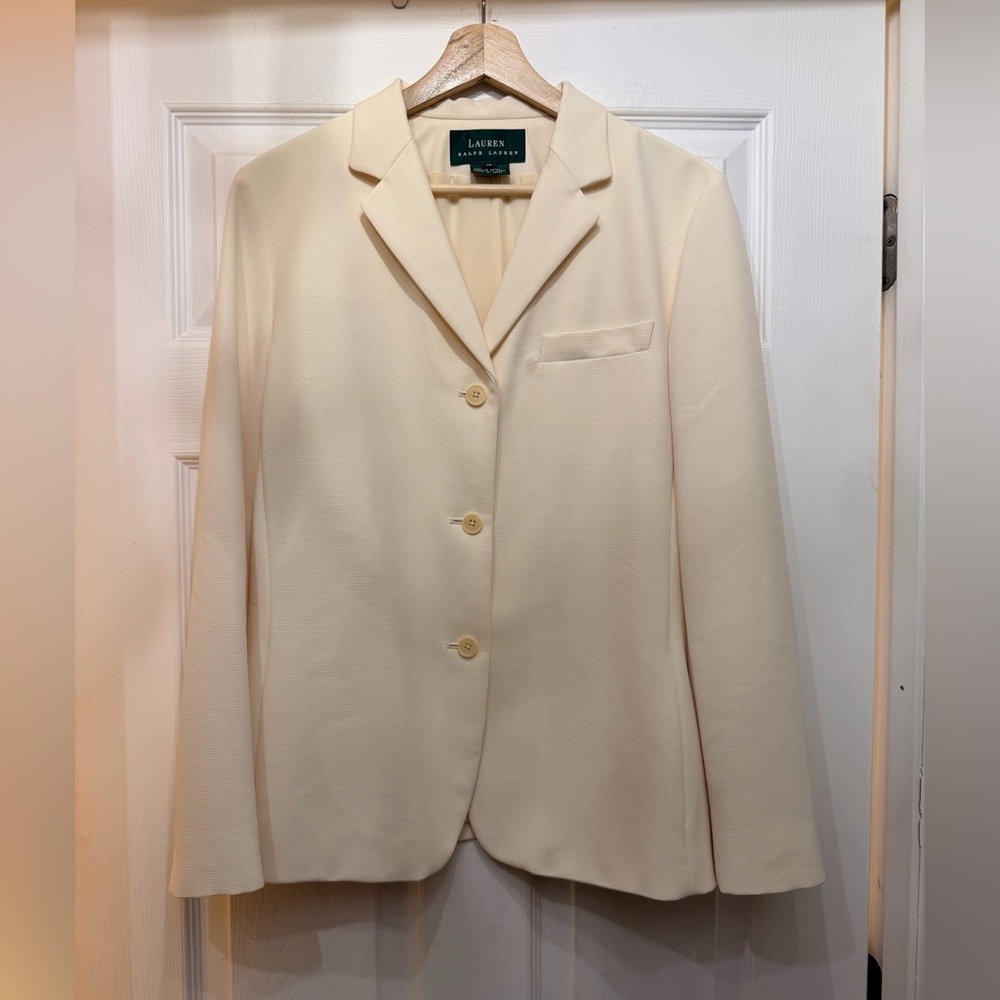 Ralph Lauren Women's Cream Blazer